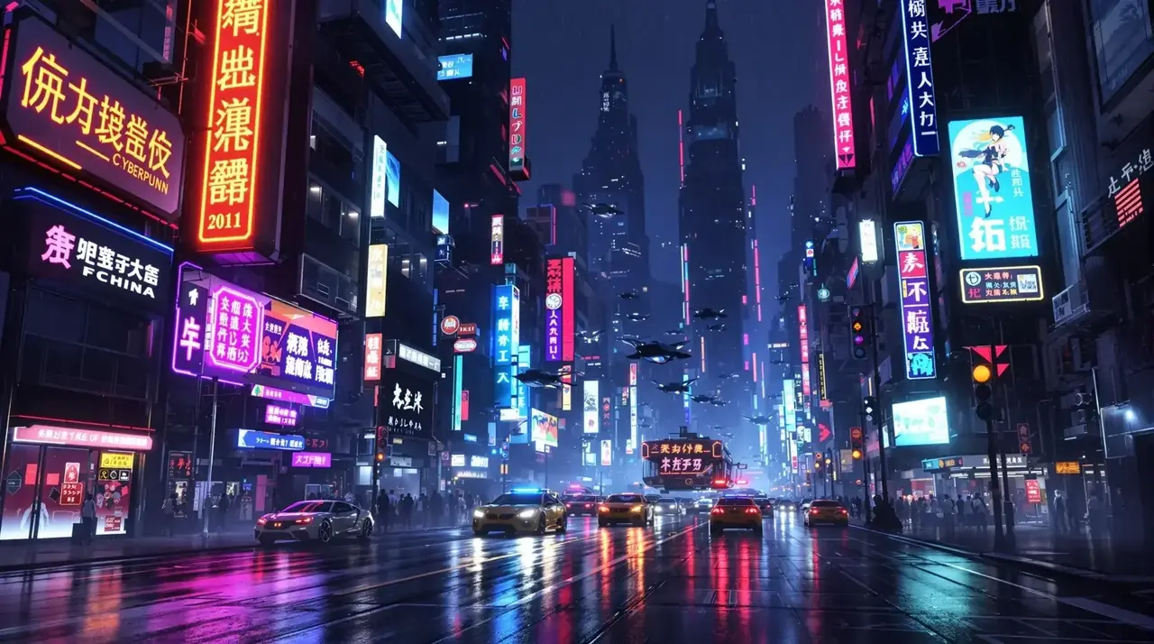 蜂鸟影院精选 - 赛博都市：霓虹雨夜都市追踪